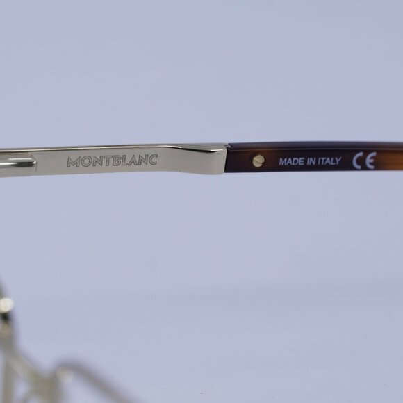 Montblanc MB0022O 006 Eyeglasses Gold 59mm Rectangle Frame - Picture 9 of 10